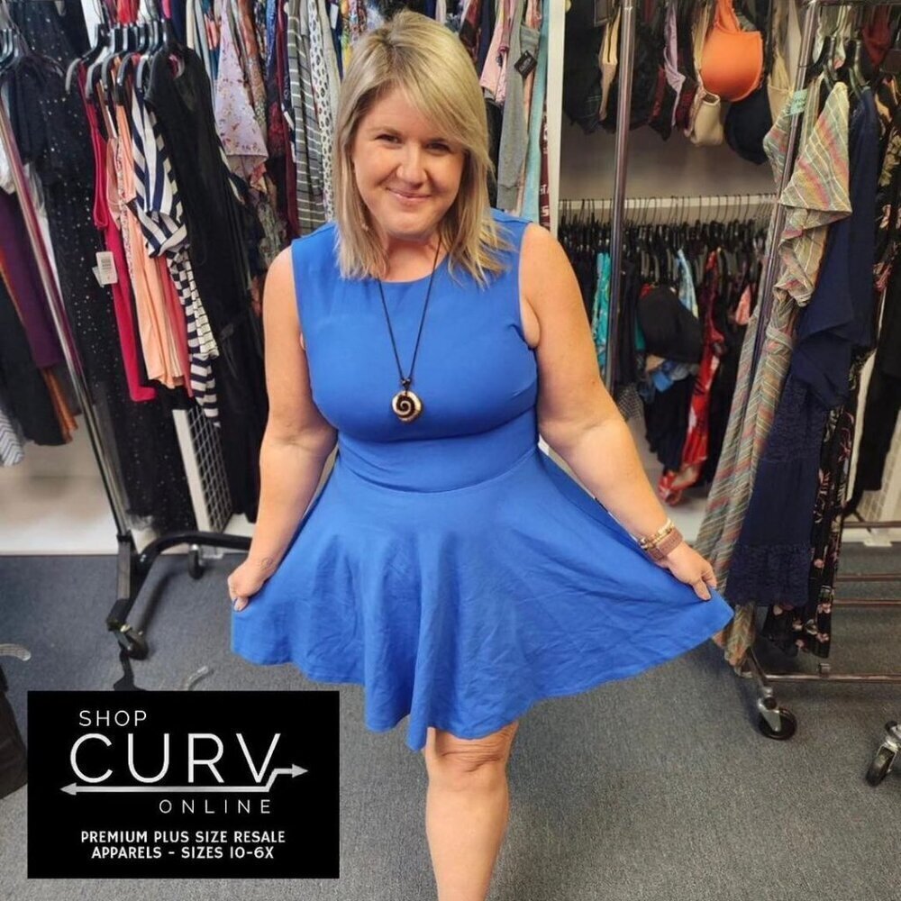 Blue Diane Von Furstenberg dress size Large
